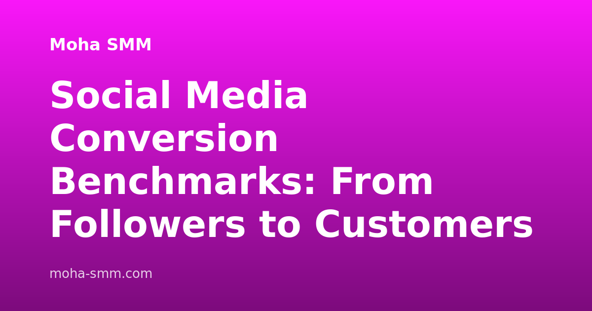Social Media Conversion Benchmarks: From Followers to Customers