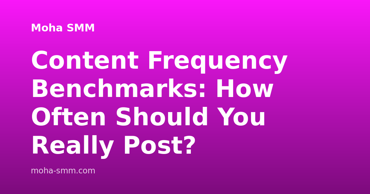 Content Frequency Benchmarks: How Often Should You Really Post?